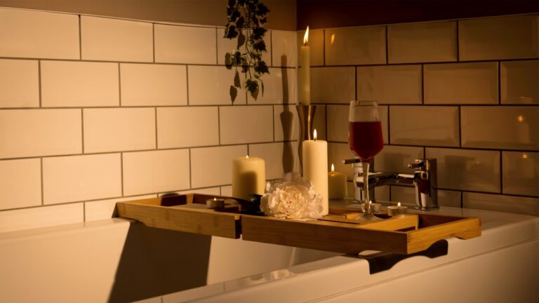 bamboo bath tray