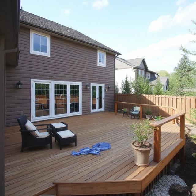 Backyard Deck Installation